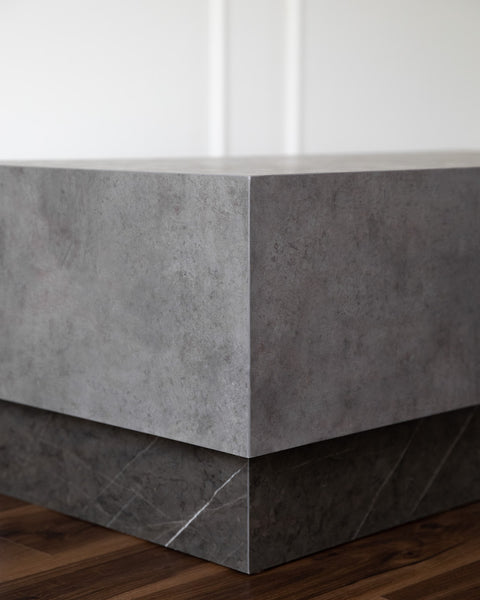 Concrete Two-Slab Coffee Table