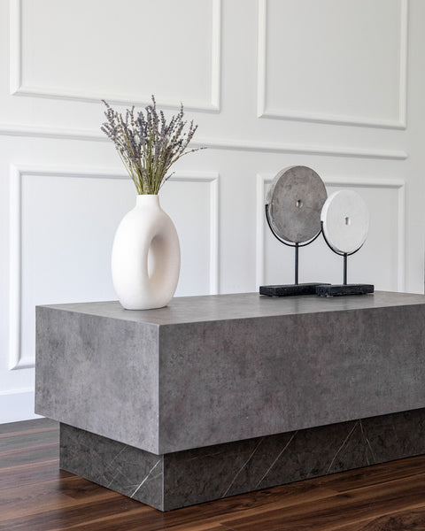 Concrete Two-Slab Coffee Table